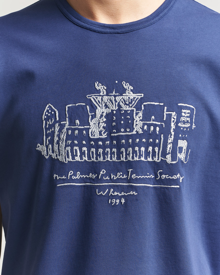 Mies | T-paidat | Palmes | Public T-Shirt Blue