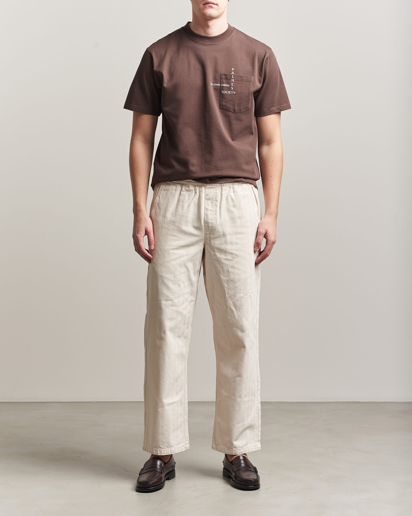 Mies | T-paidat | Palmes | Ramus Pocket T-Shirt Brown