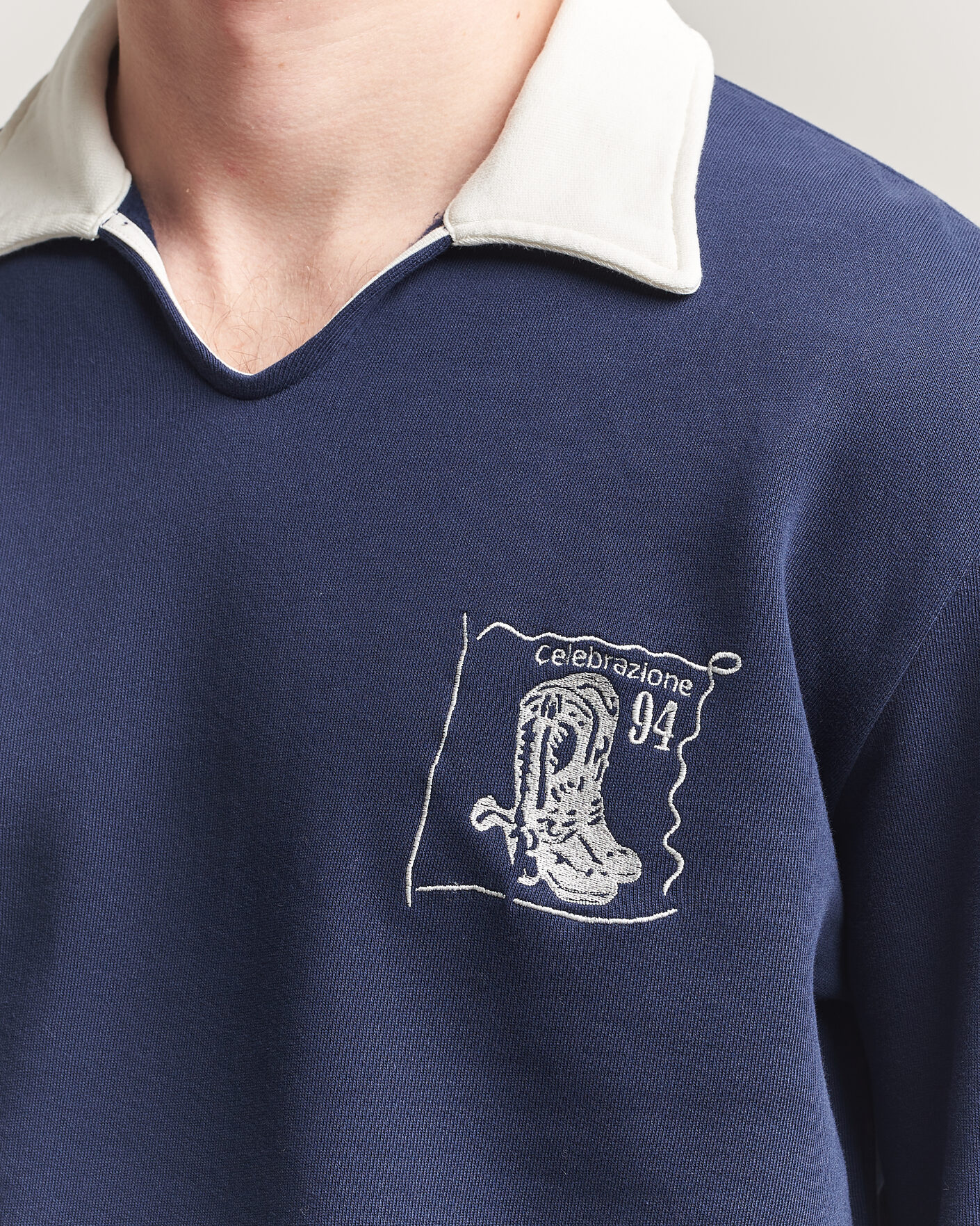 Mies | Puserot | Palmes | Boot Open Rugby Shirt Navy