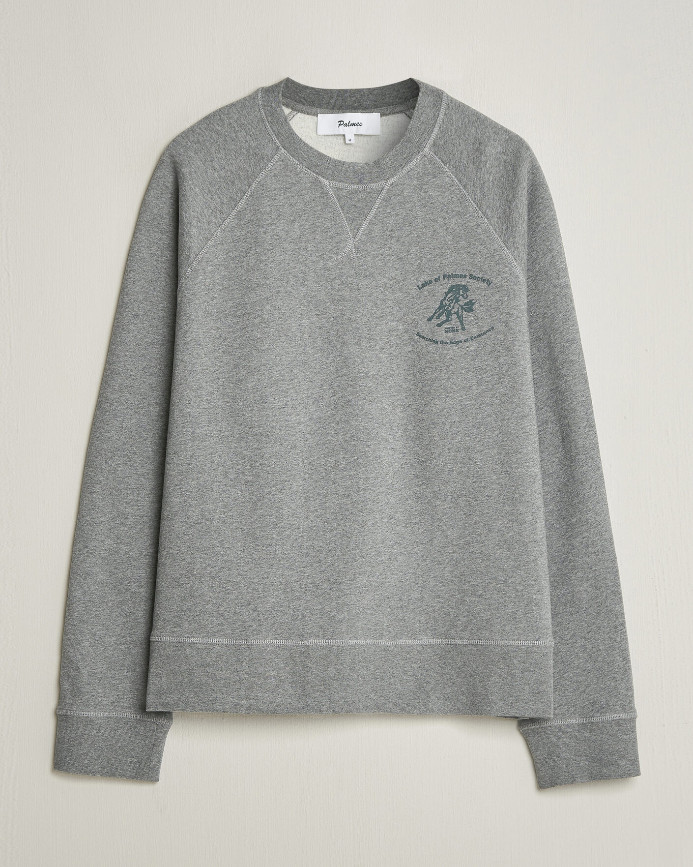 Mies | Puserot | Palmes | Lake Raglan Sweatshirt Grey Melange