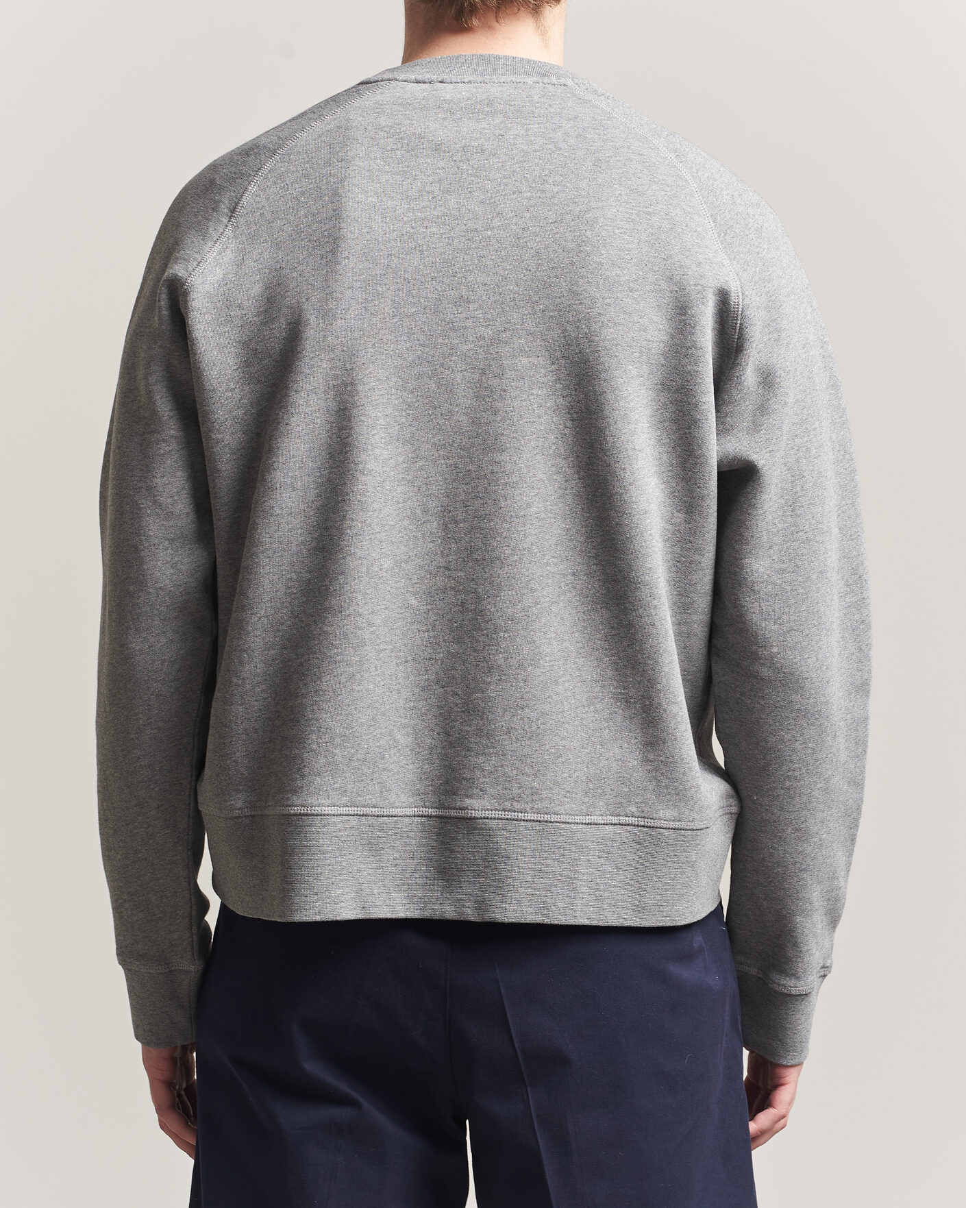 Mies | Puserot | Palmes | Lake Raglan Sweatshirt Grey Melange