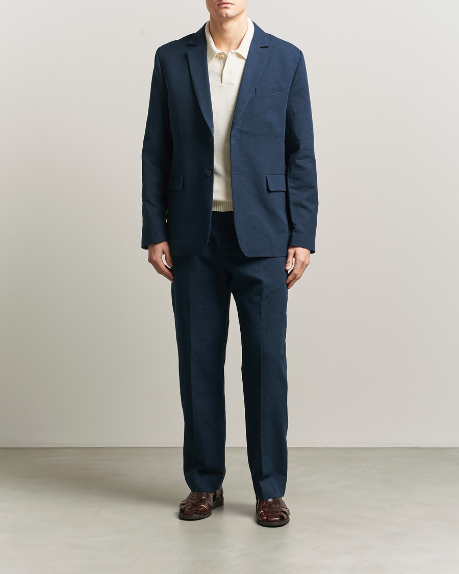 Mies | Pikkutakit | Palmes | Single Breasted Cotton Blazer Navy
