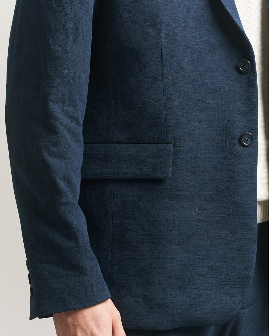 Mies | Pikkutakit | Palmes | Single Breasted Cotton Blazer Navy