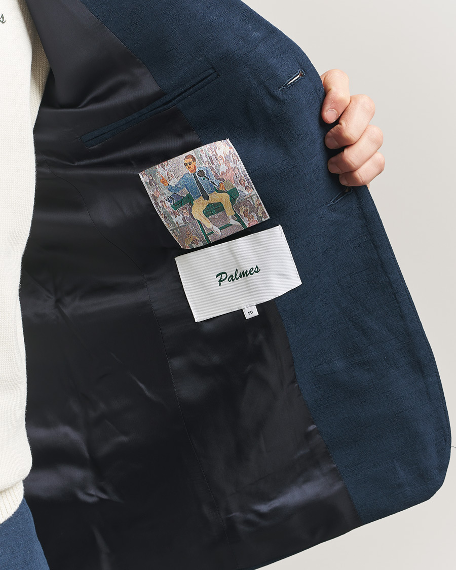 Mies | Pikkutakit | Palmes | Single Breasted Cotton Blazer Navy