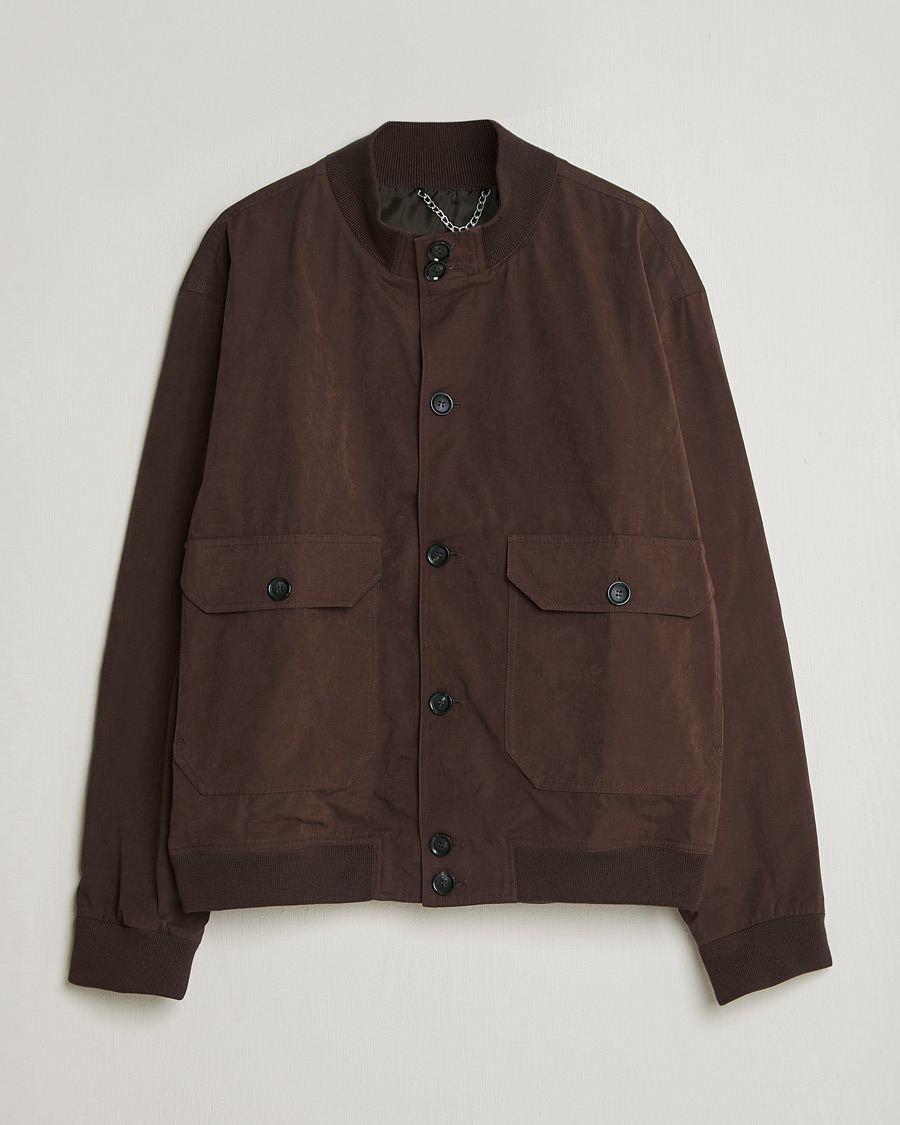 Mies | Takit | Palmes | Waxed Cotton Jacket Brown