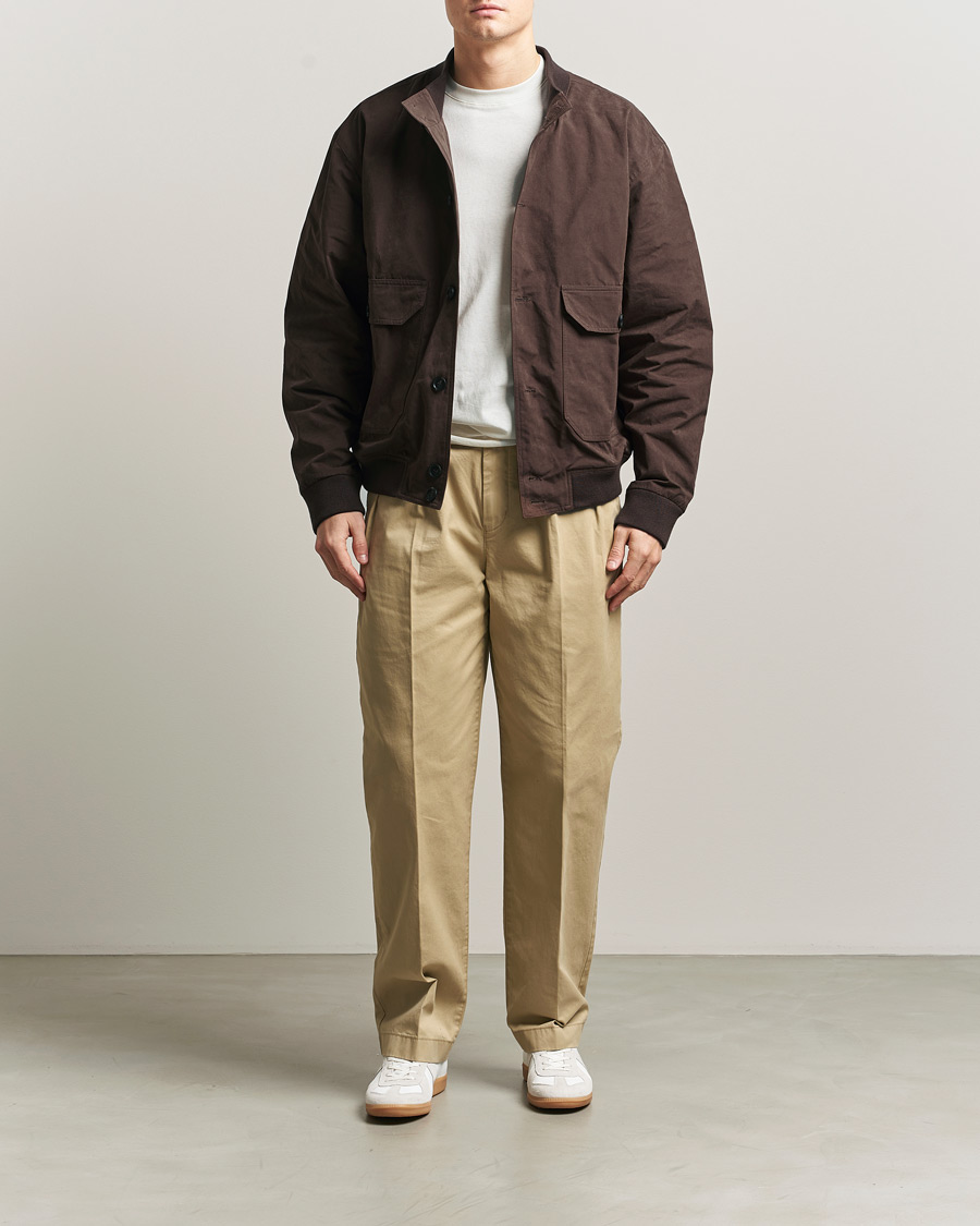 Mies | Takit | Palmes | Waxed Cotton Jacket Brown
