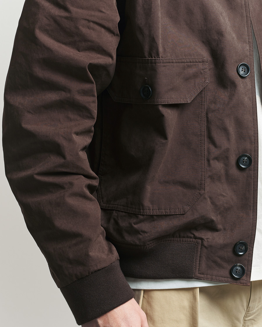 Mies | Takit | Palmes | Waxed Cotton Jacket Brown