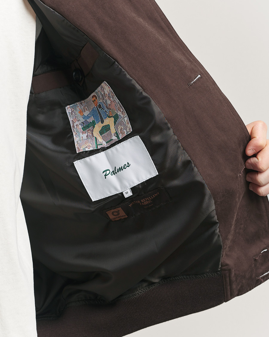 Mies | Takit | Palmes | Waxed Cotton Jacket Brown
