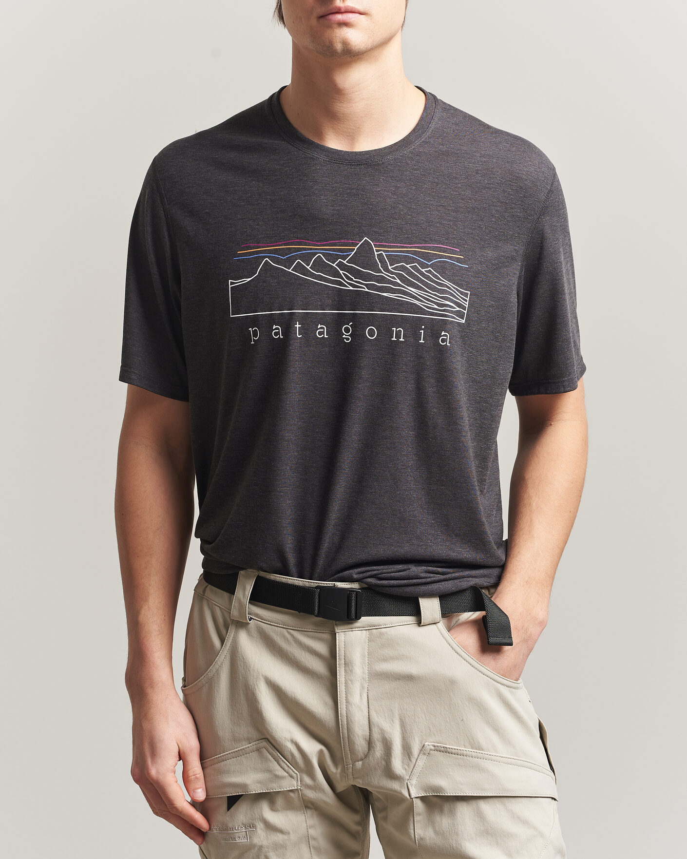 Mies | T-paidat | Patagonia | Cap Cool Trail T-Shirt Ink Black