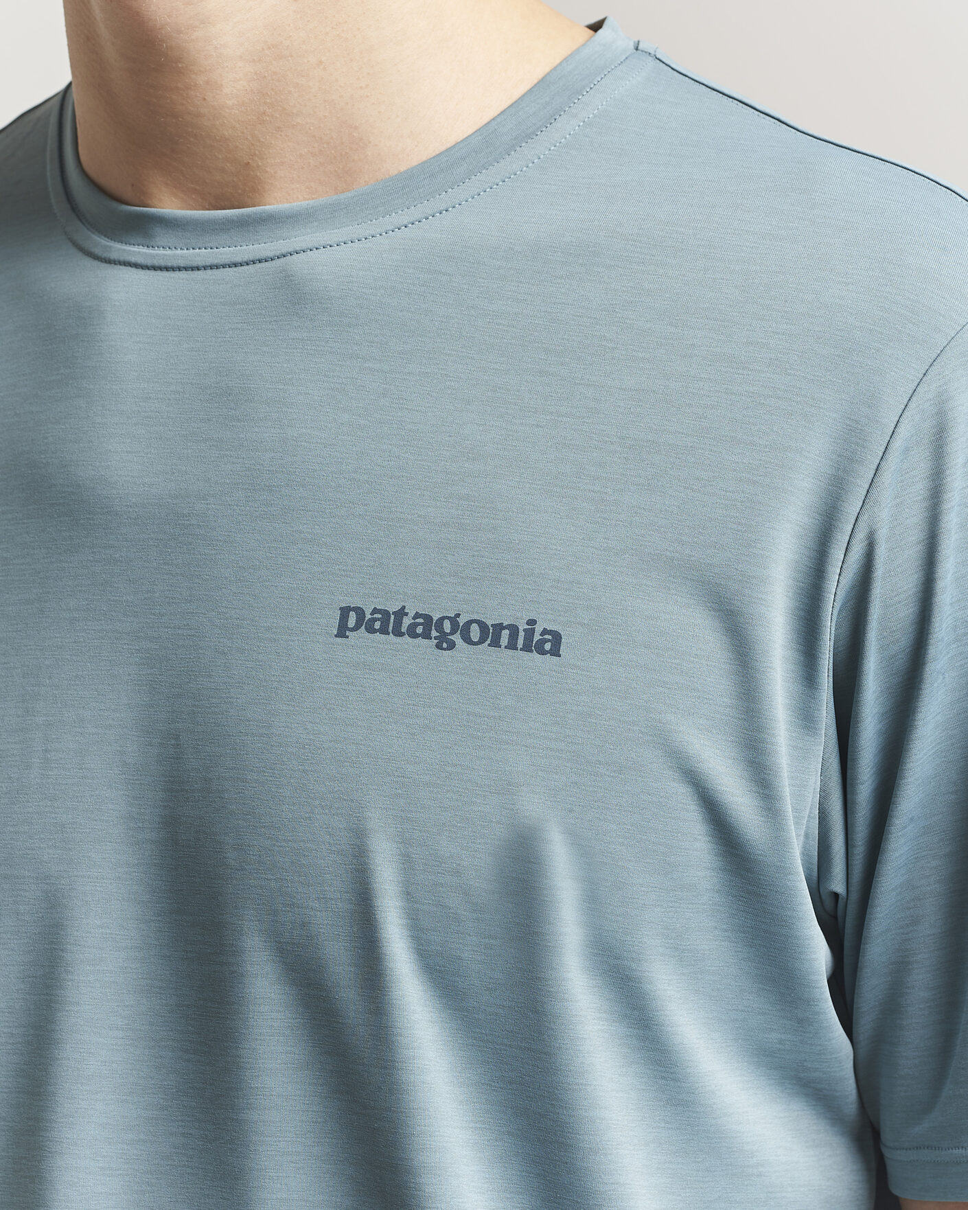 Mies | T-paidat | Patagonia | Cap Cool Daily Logo T-Shirt Blue Sage