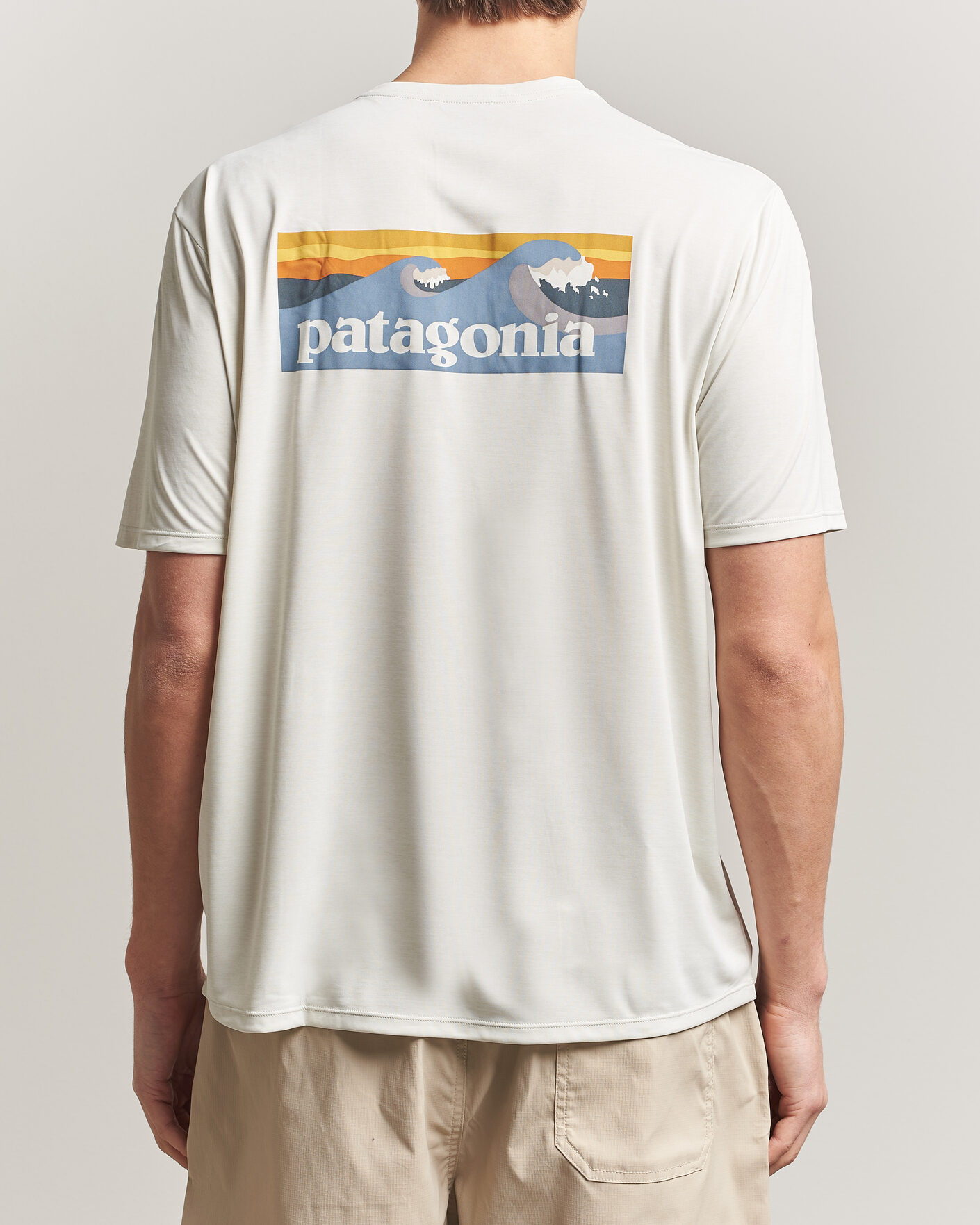 Mies | T-paidat | Patagonia | Cap Cool Daily Logo T-Shirt Dyno White