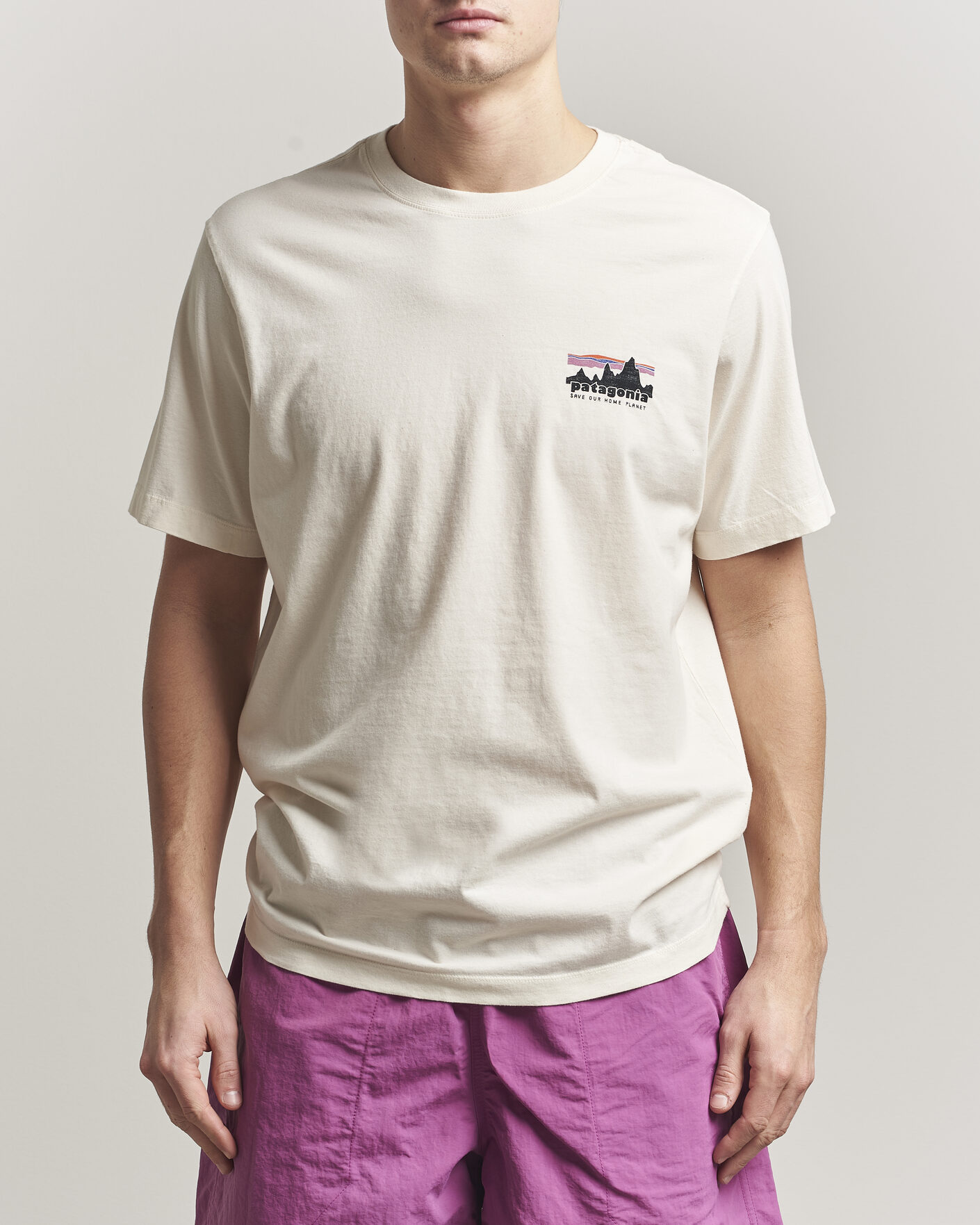 Mies | T-paidat | Patagonia | 73 Skyline Logo T-Shirt Undyed Natural