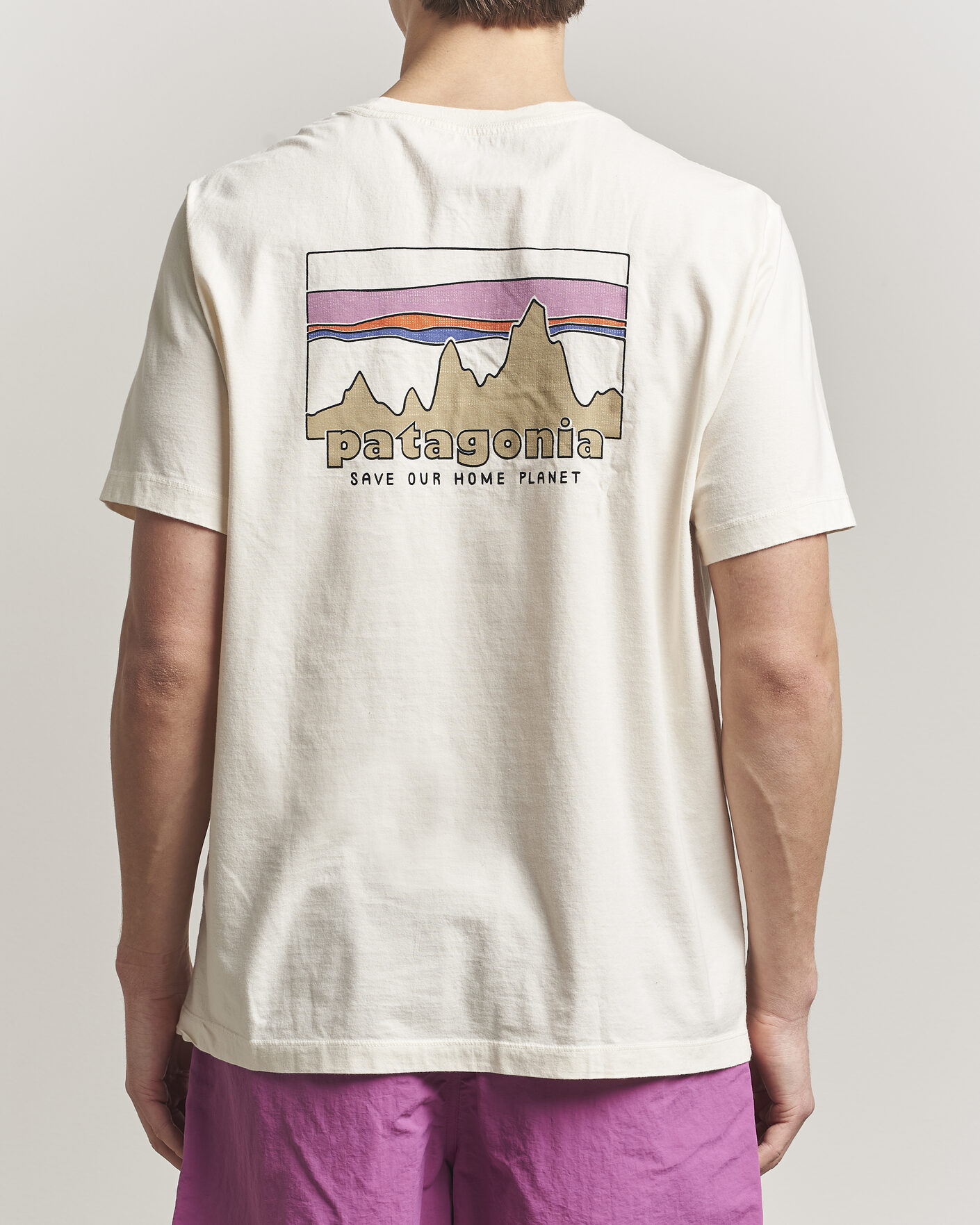 Mies | T-paidat | Patagonia | 73 Skyline Logo T-Shirt Undyed Natural