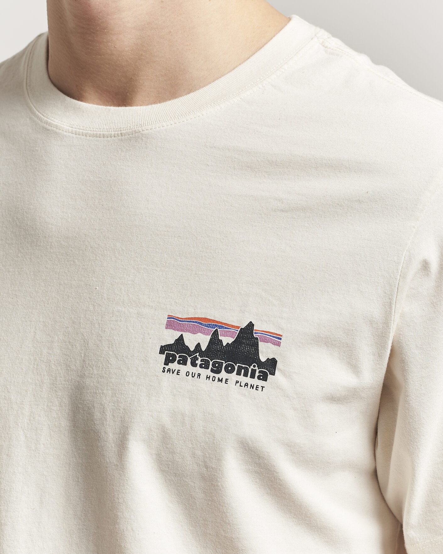 Mies | T-paidat | Patagonia | 73 Skyline Logo T-Shirt Undyed Natural