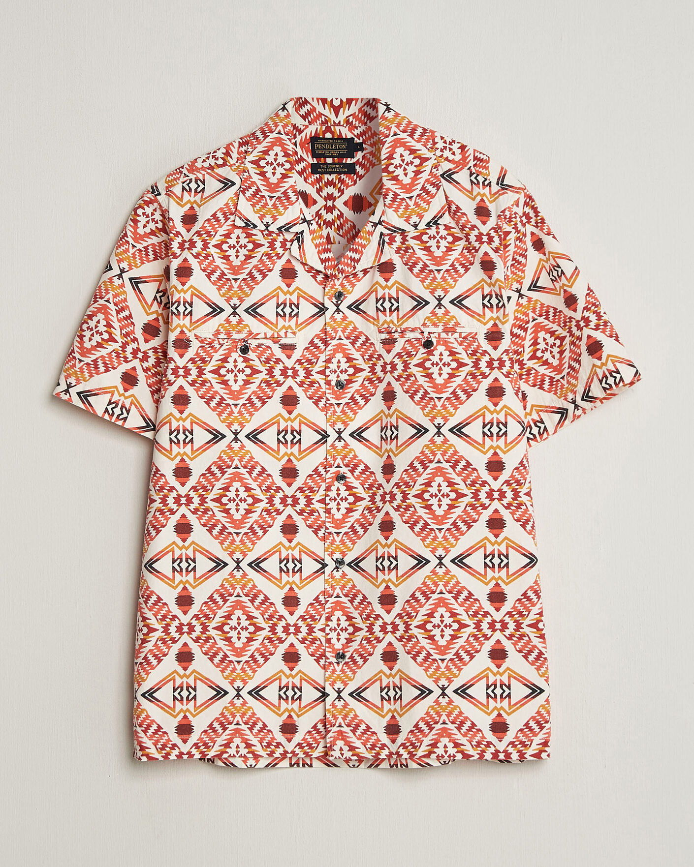 Mies | Kauluspaidat | Pendleton | Camp Shirt Thunder Earthquake/Cream