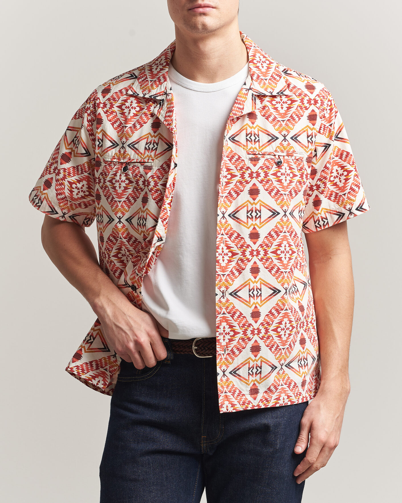 Mies | Kauluspaidat | Pendleton | Camp Shirt Thunder Earthquake/Cream