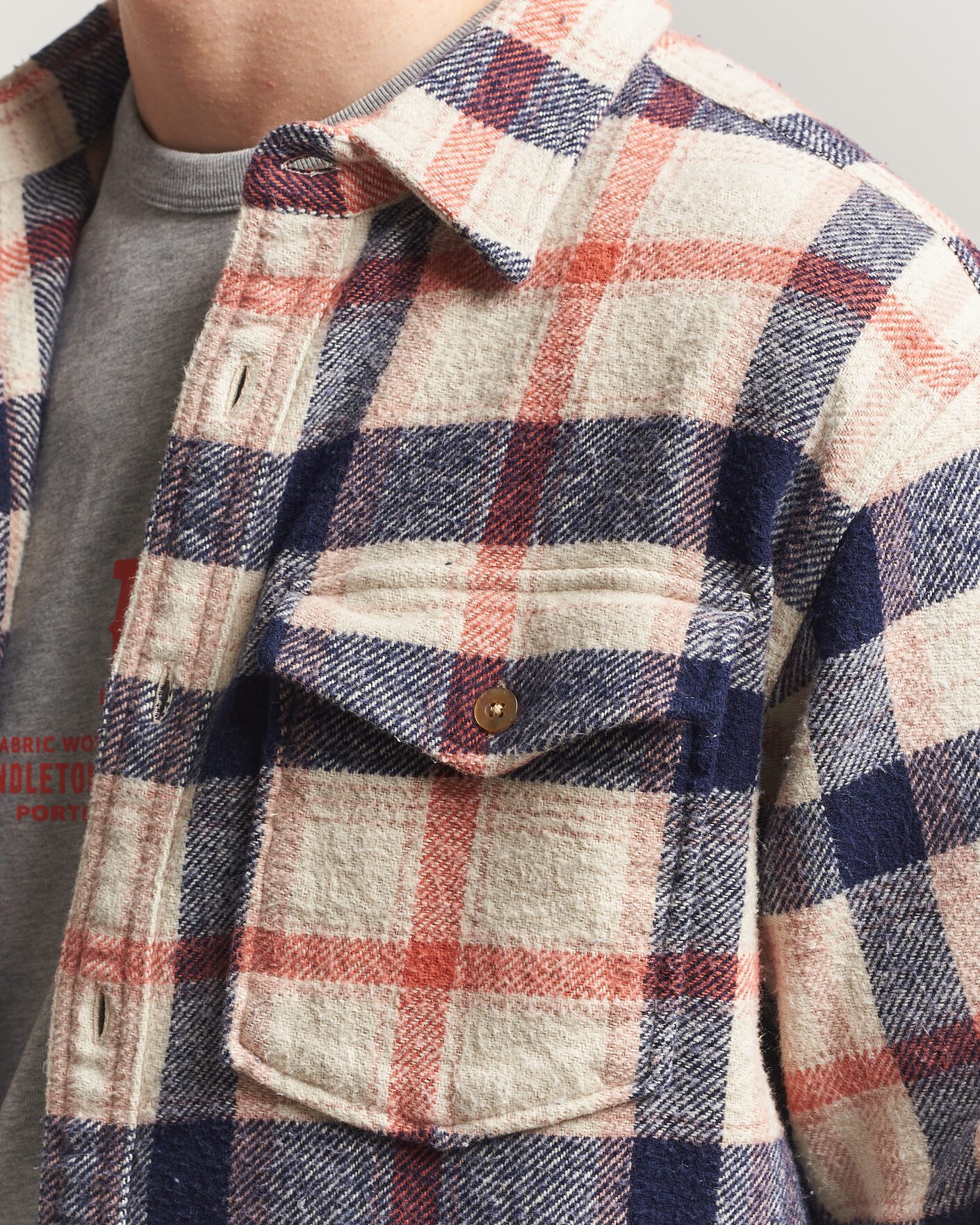 Mies | Kauluspaidat | Pendleton | Big Pocket Shirt Silver Lining