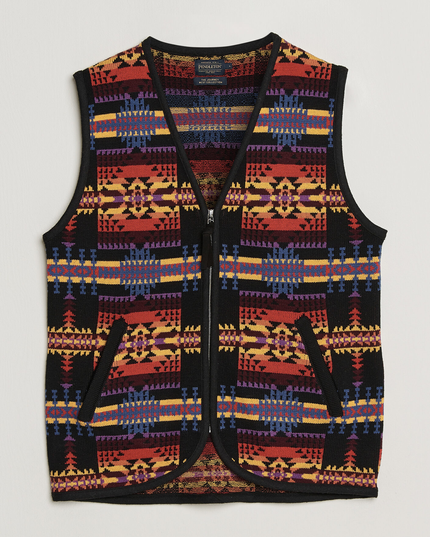 Mies | Puserot | Pendleton | Jacquard Vest Black