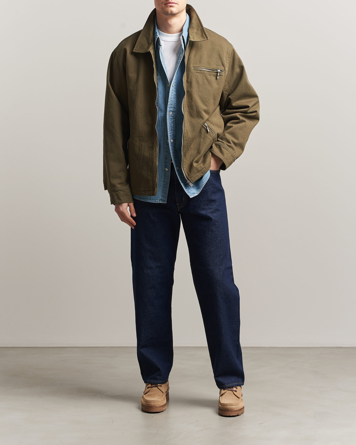 Mies | Takit | Pendleton | Blandet Lined Bomber Jacket Sage