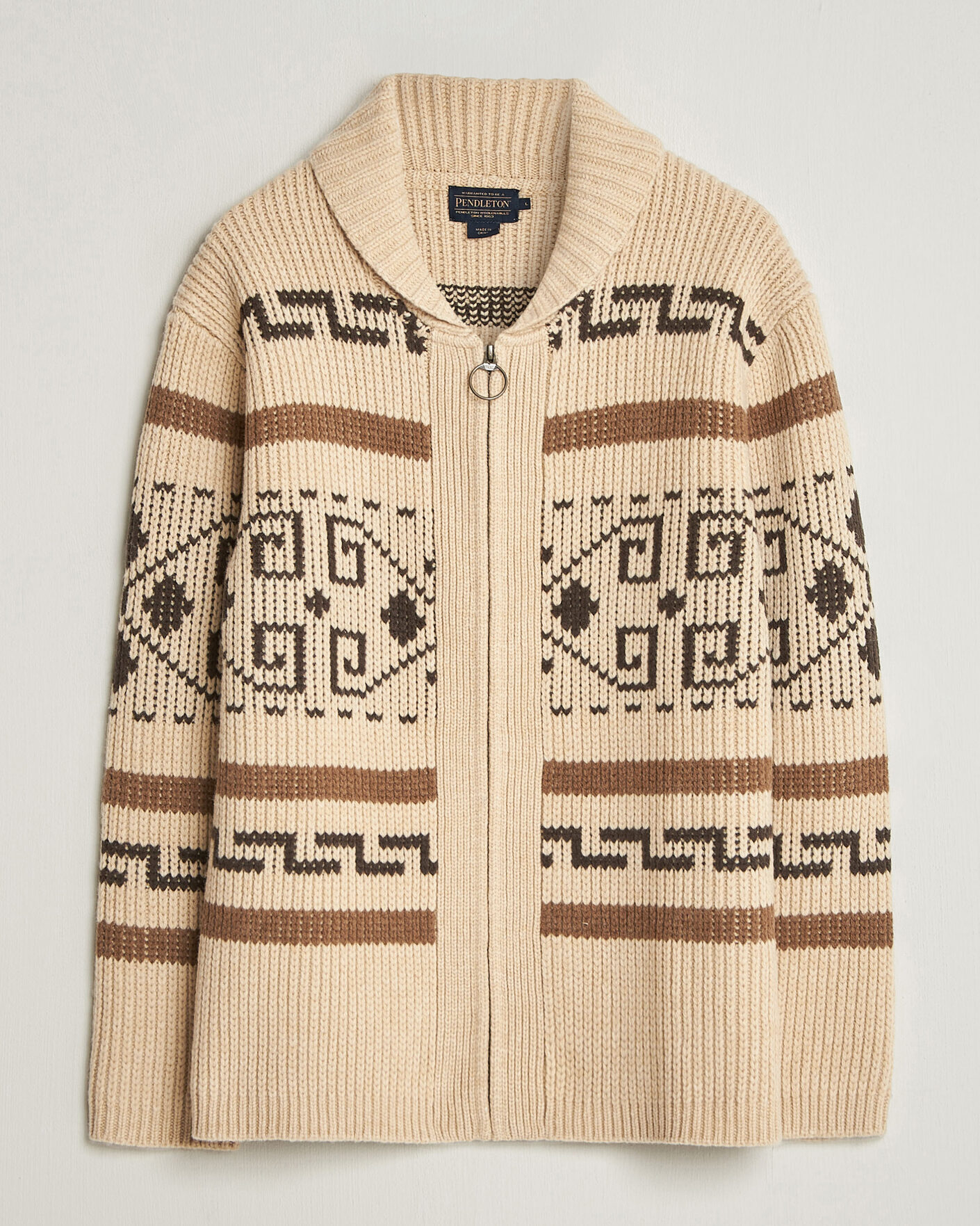 Mies | Puserot | Pendleton | Original Westerley Cardigan Tan/Brown