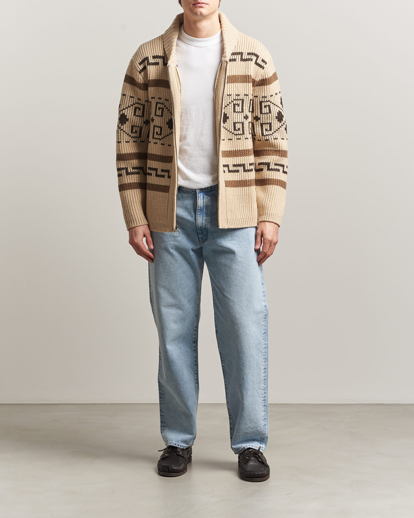 Mies | Puserot | Pendleton | Original Westerley Cardigan Tan/Brown