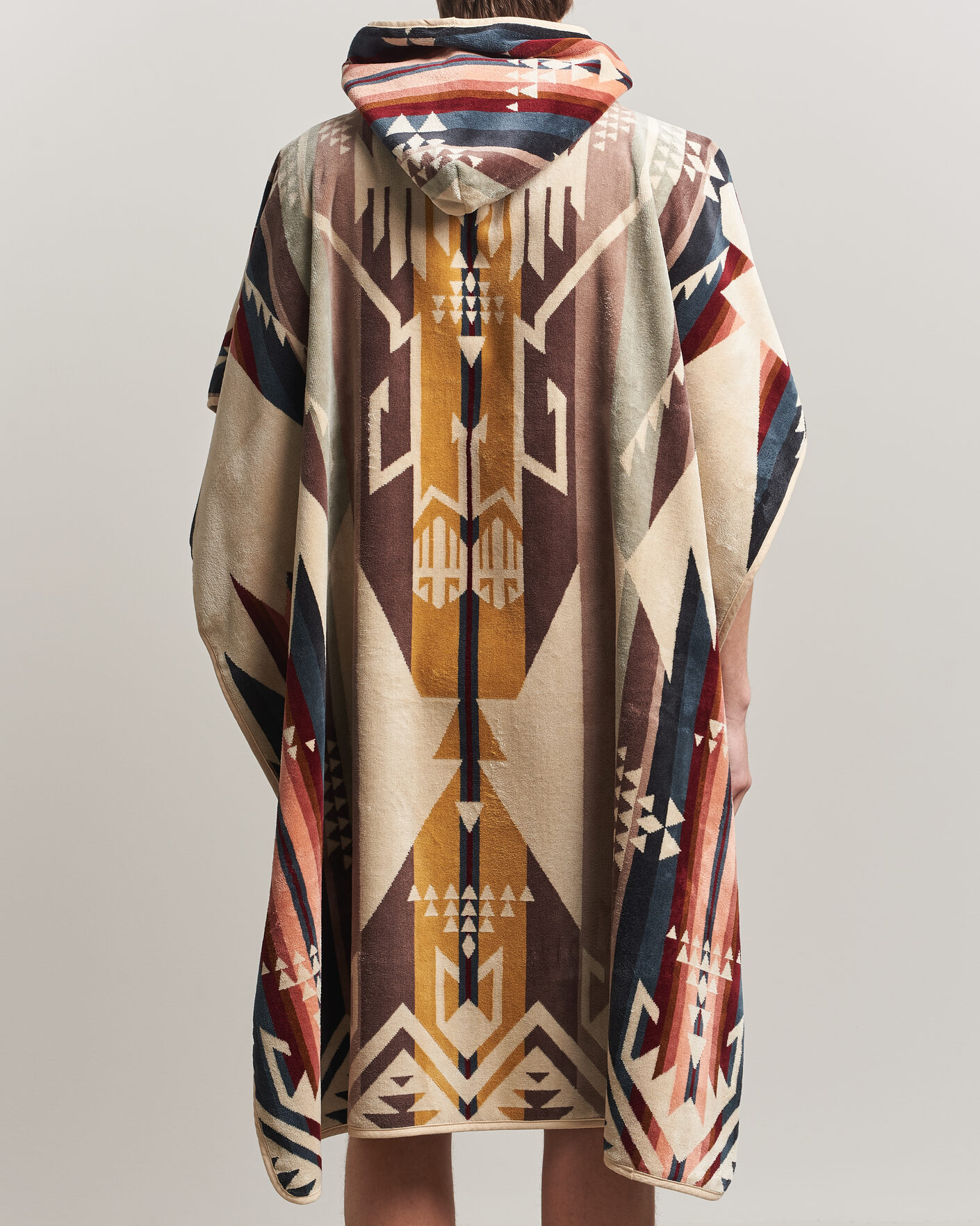 Mies | Pendleton Jacquard Hooded Towel White Sands Tan | Pendleton | Jacquard Hooded Towel White Sands Tan