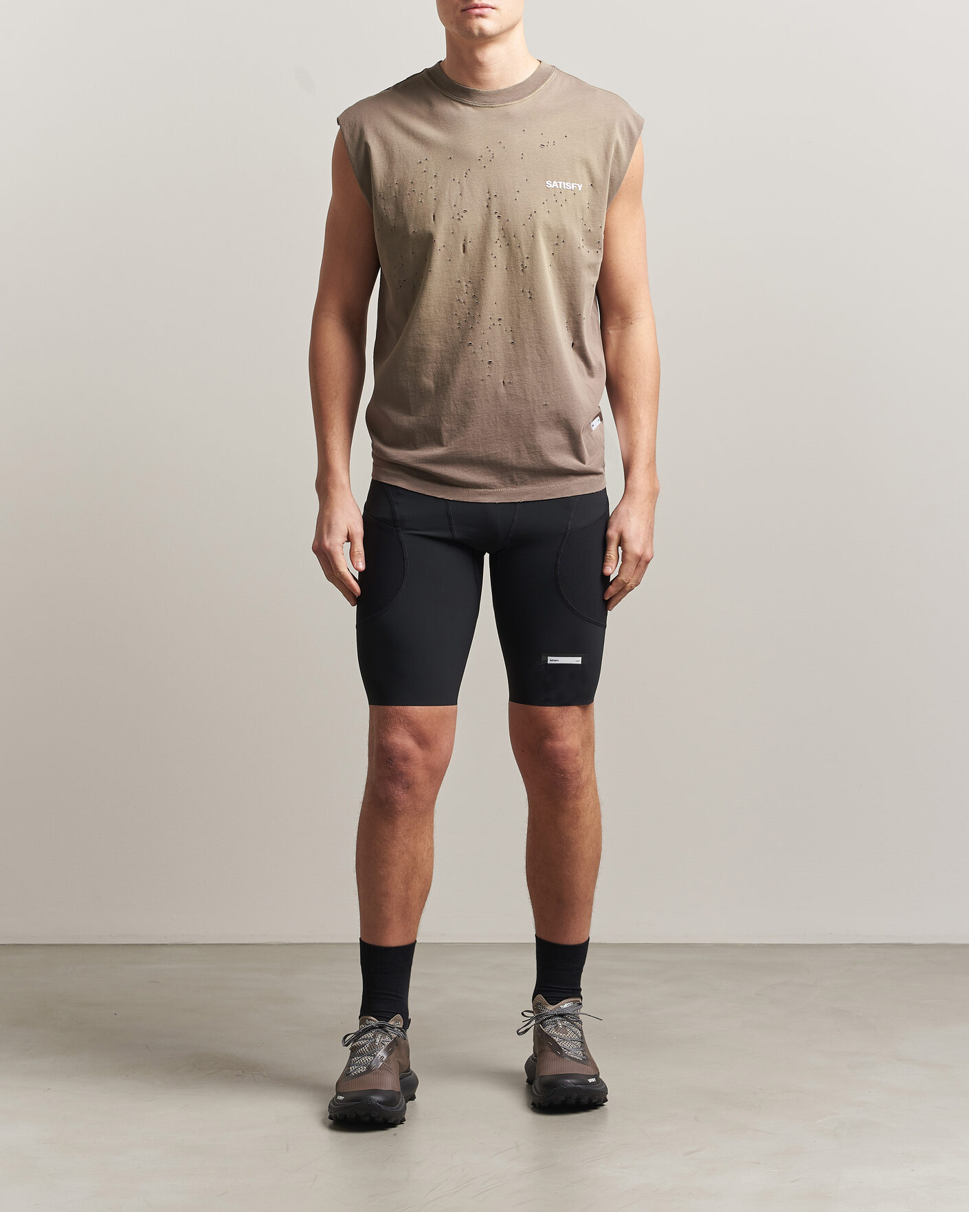 Mies | T-paidat | Satisfy | MothTech Muscle Tee Sun Bleached Falcon