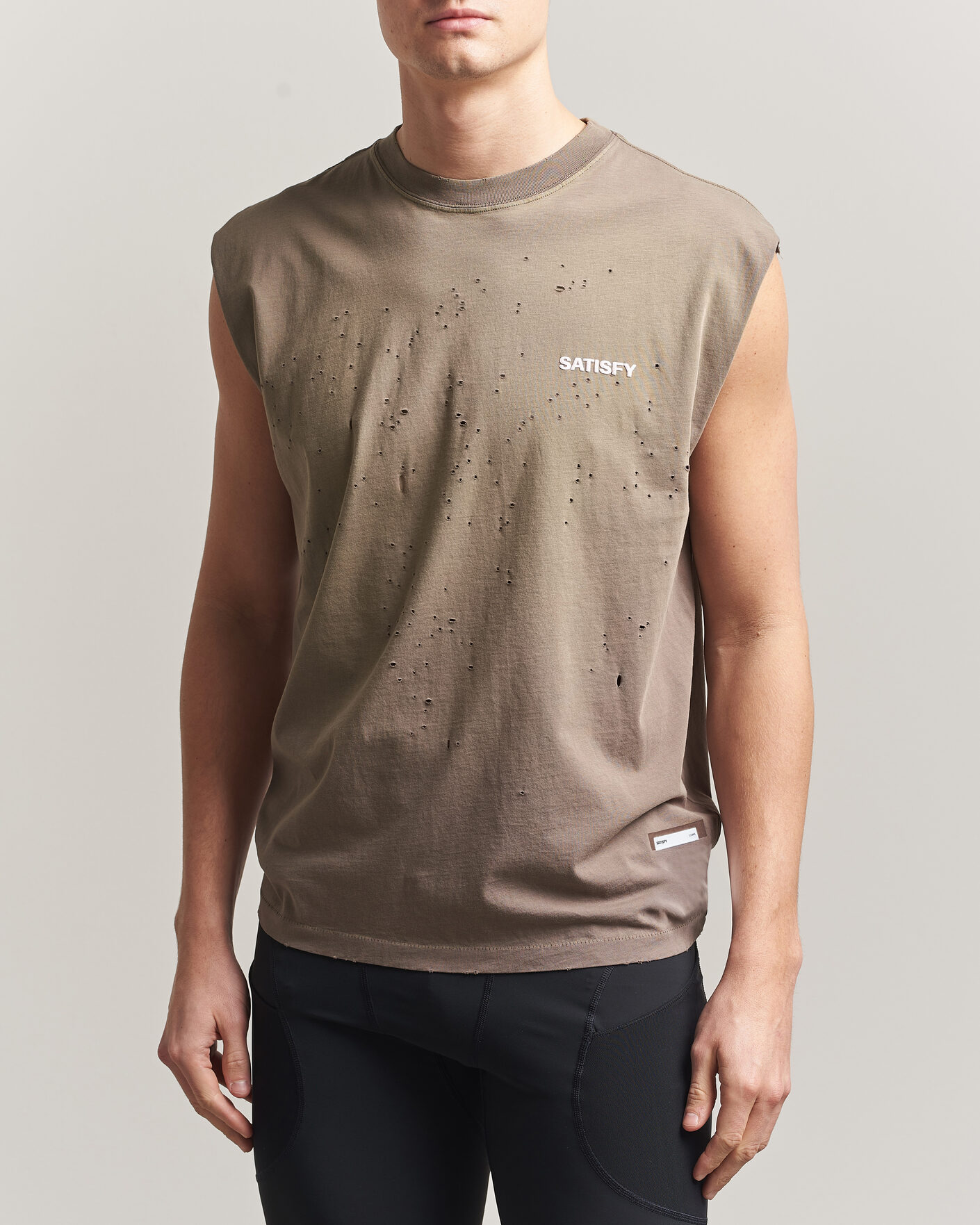 Mies | T-paidat | Satisfy | MothTech Muscle Tee Sun Bleached Falcon
