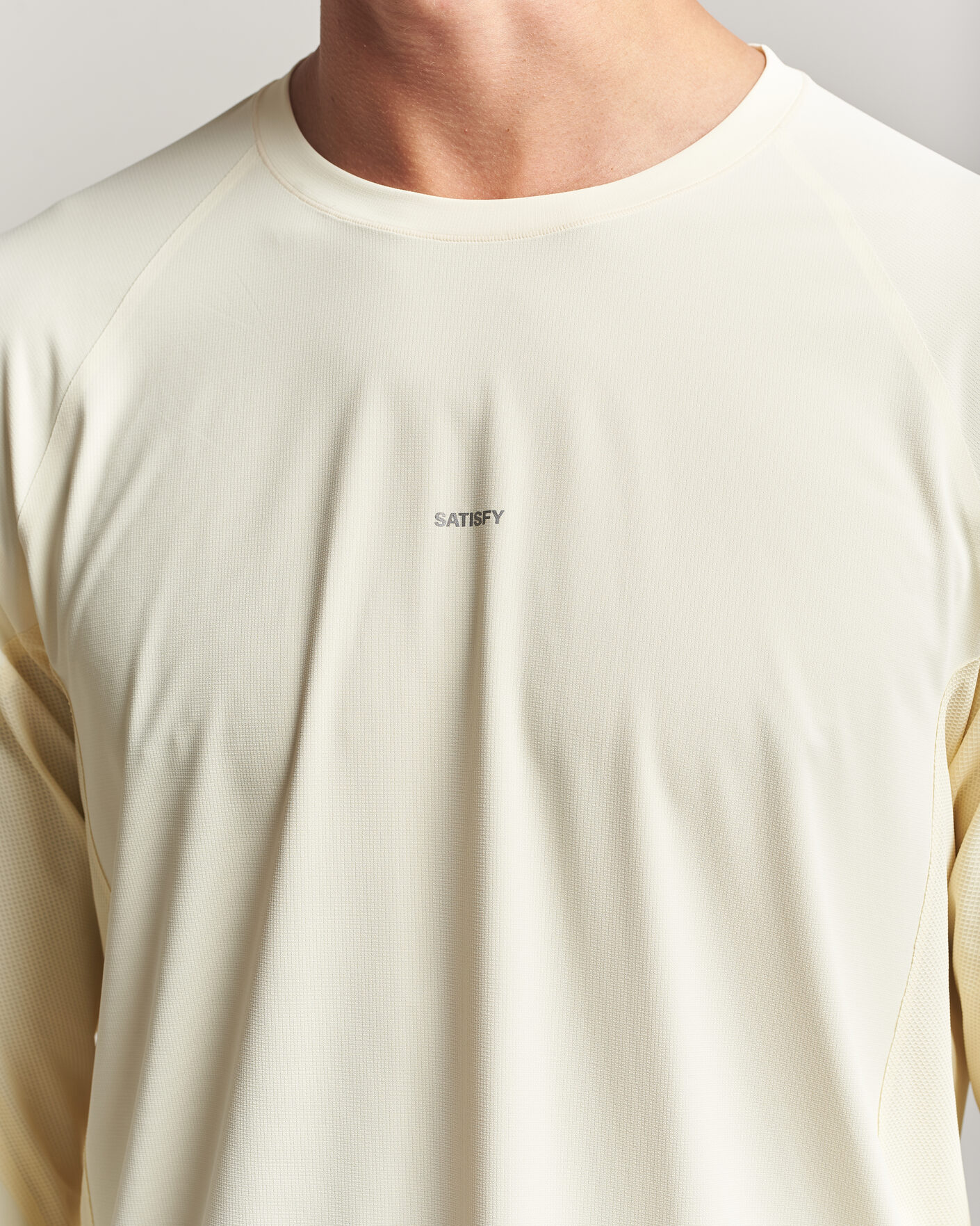 Mies | T-paidat | Satisfy | AuraLite UV Long Sleeve T-Shirt Transparent Yellow