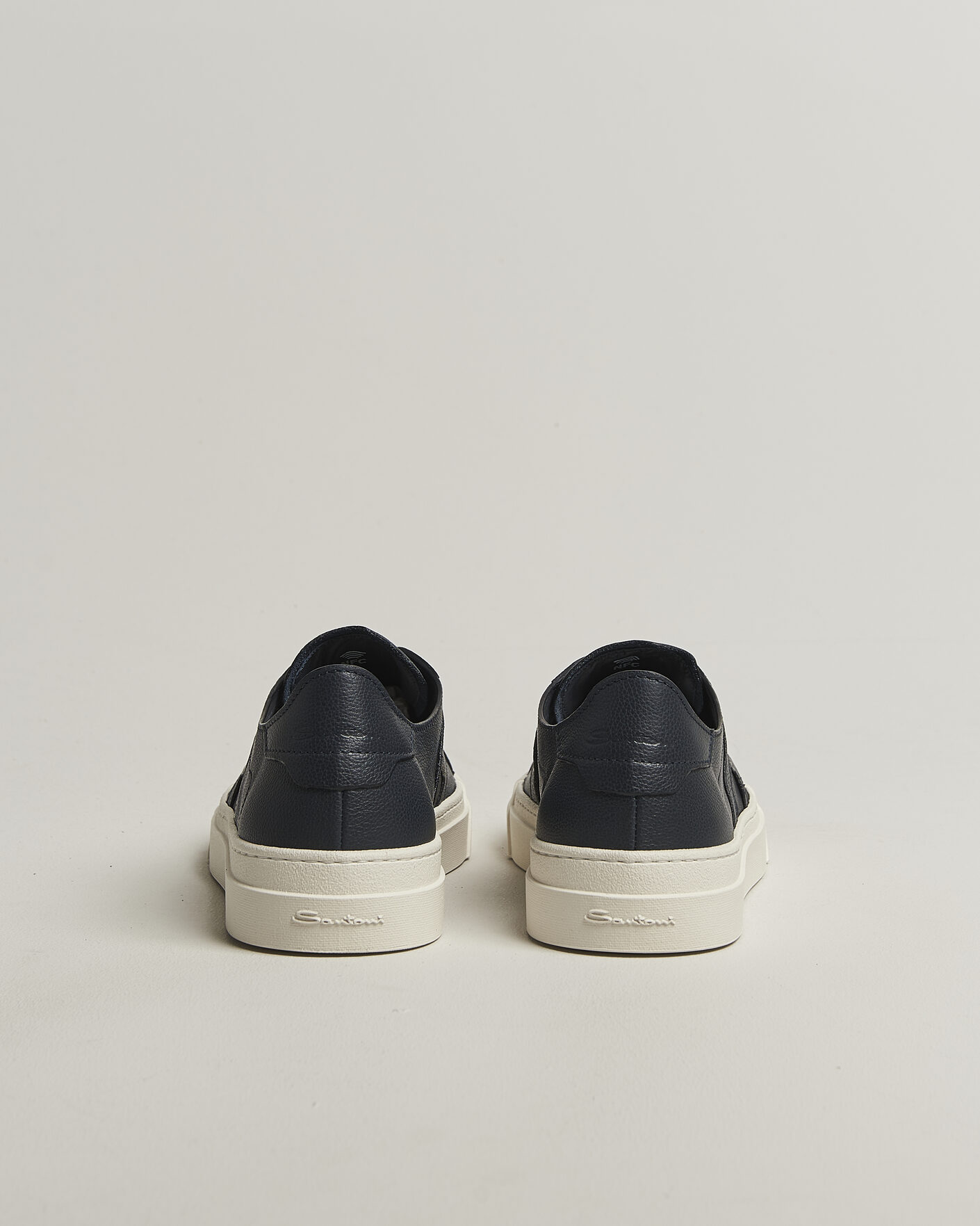 Mies | Tennarit | Santoni | Double Buckle Sneakers Navy Calf