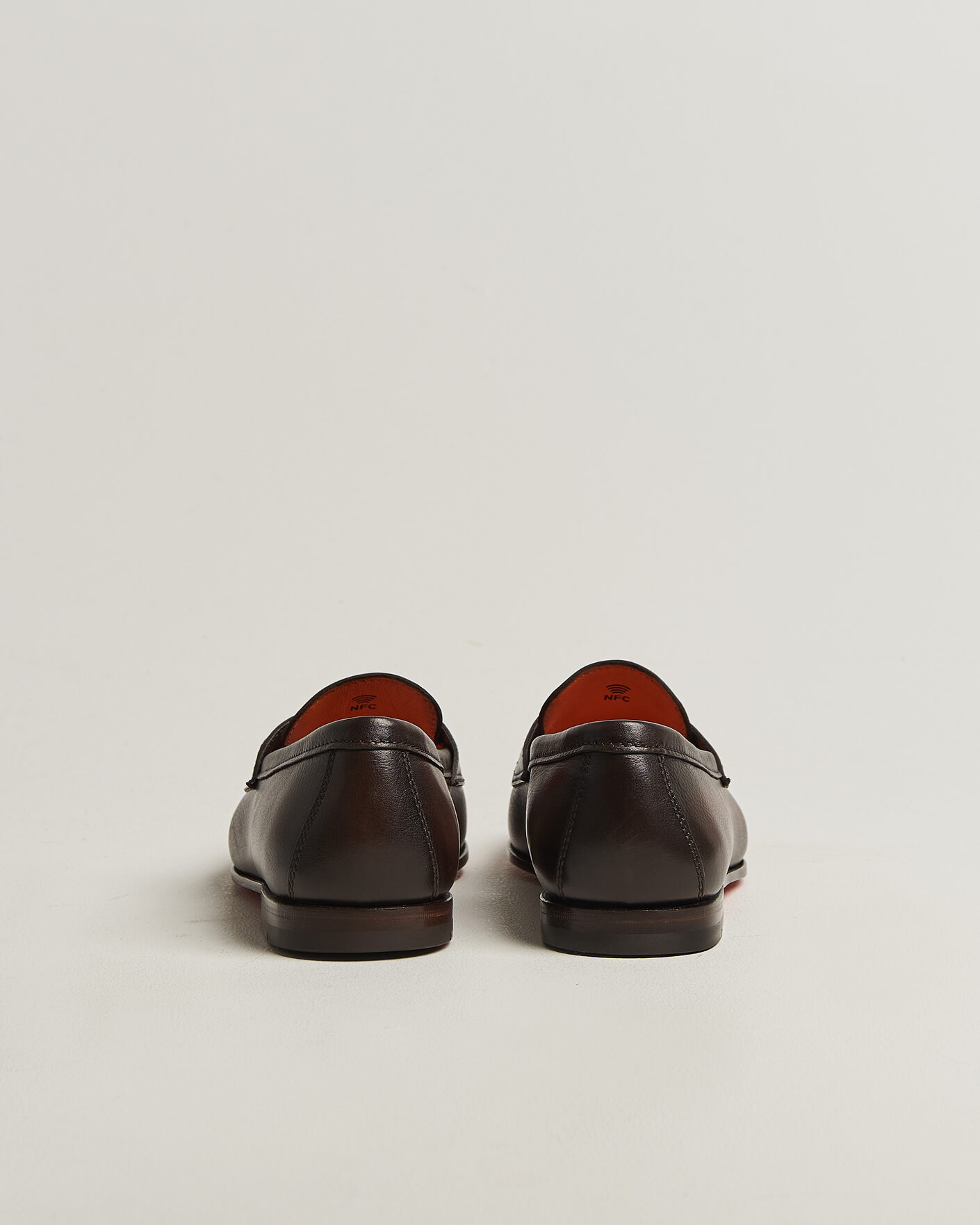 Mies | Loaferit | Santoni | Penny Loafers Dark Brown Calf
