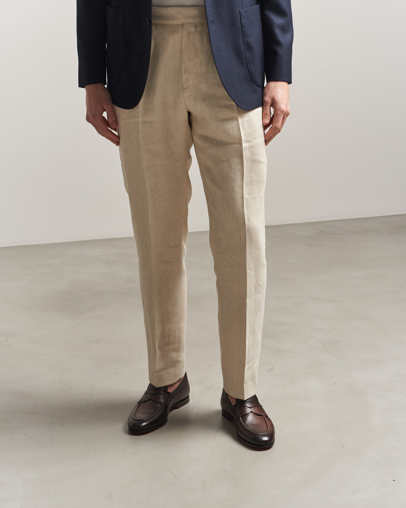 Mies | Loaferit | Santoni | Penny Loafers Dark Brown Calf