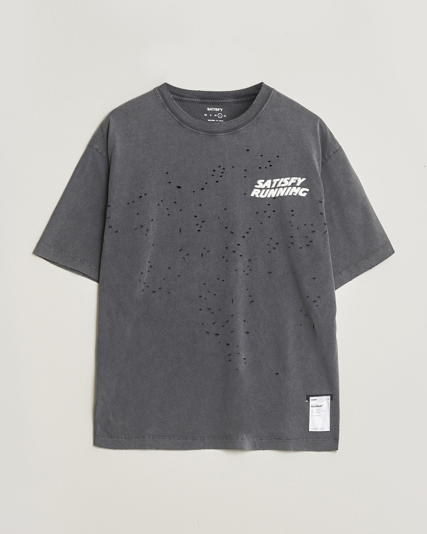 Mies | T-paidat | Satisfy | MothTech Small Logo T-Shirt Aged Black