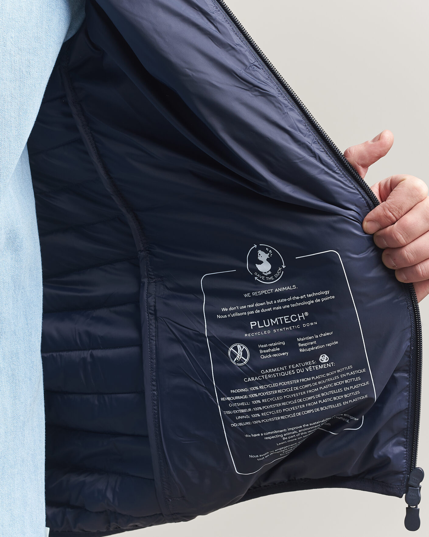 Mies | Takit | Save The Duck | Cole Lightweight Padded Jacket Navy
