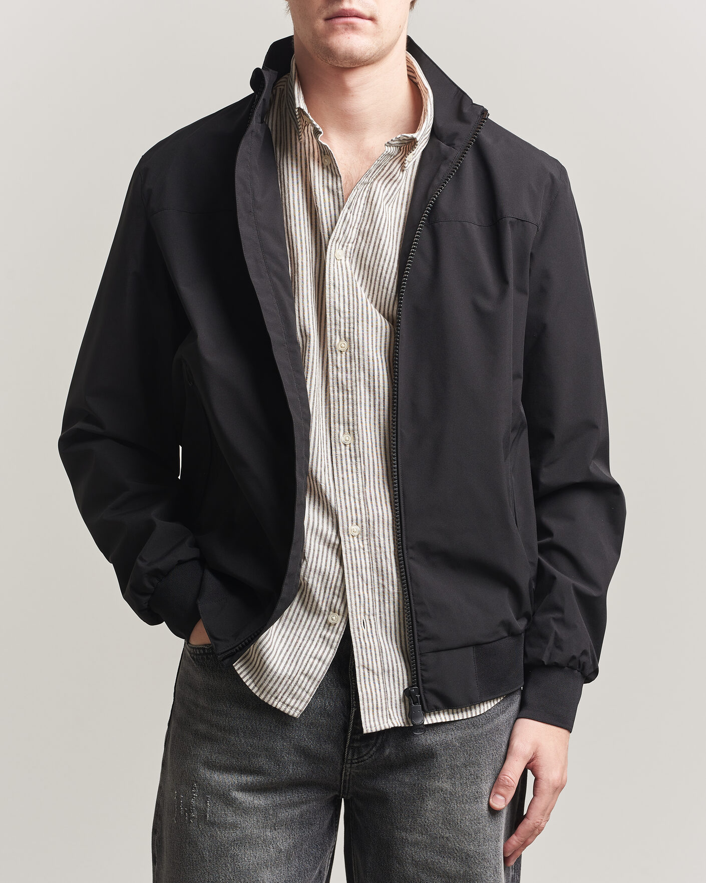Mies | Takit | Save The Duck | Finlay Nylon Harrington Jacket Black