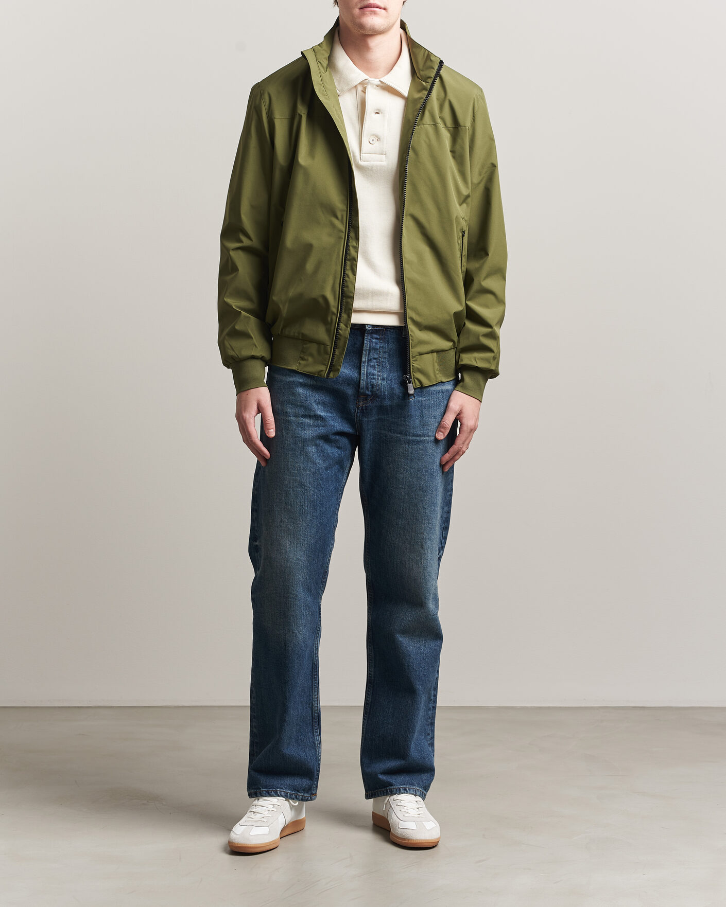 Mies | Takit | Save The Duck | Finlay Nylon Harrington Jacket Dusty Olive