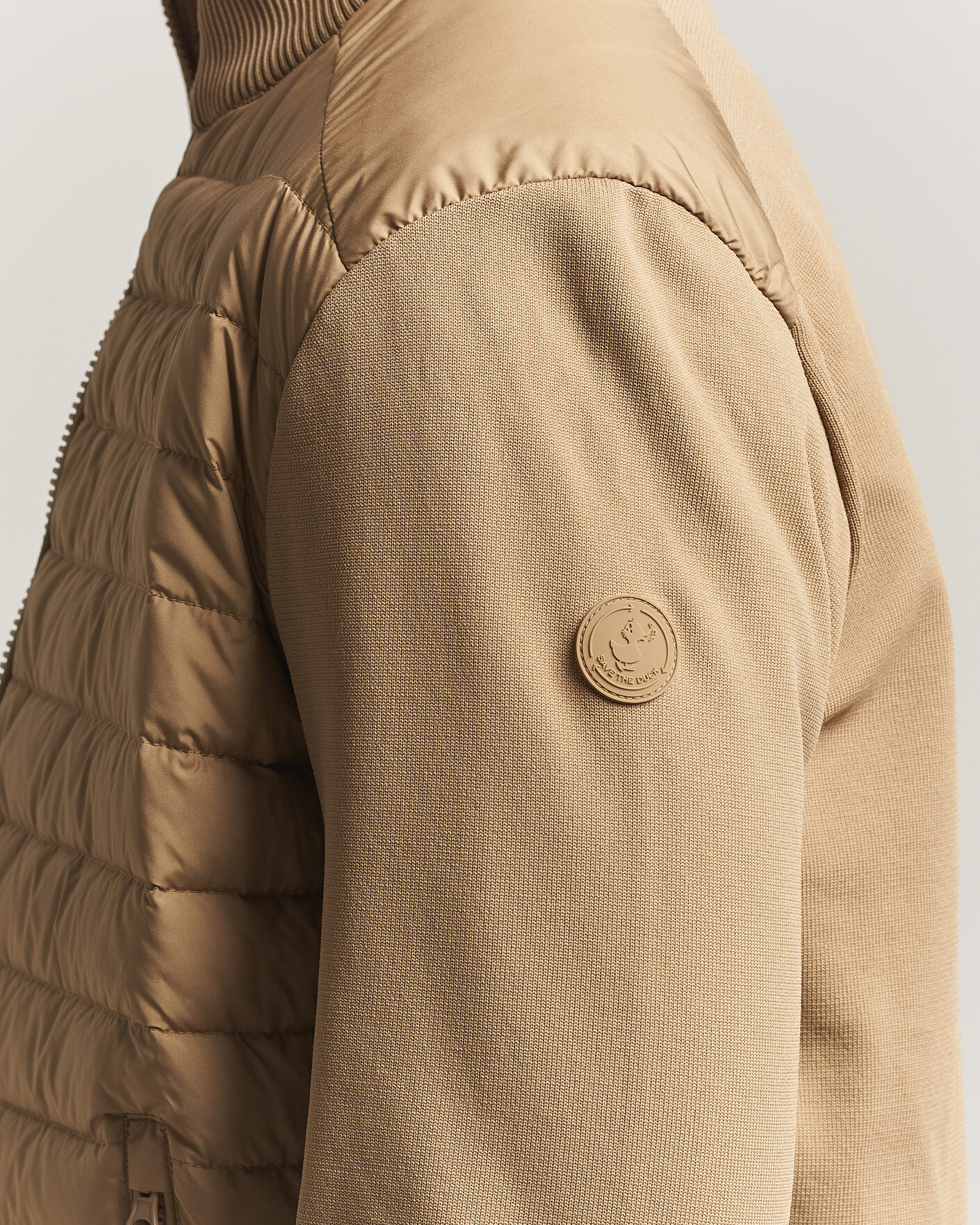 Mies | Takit | Save The Duck | Sedum Lightweight Padded Hybrid Jacket Khaki Brown