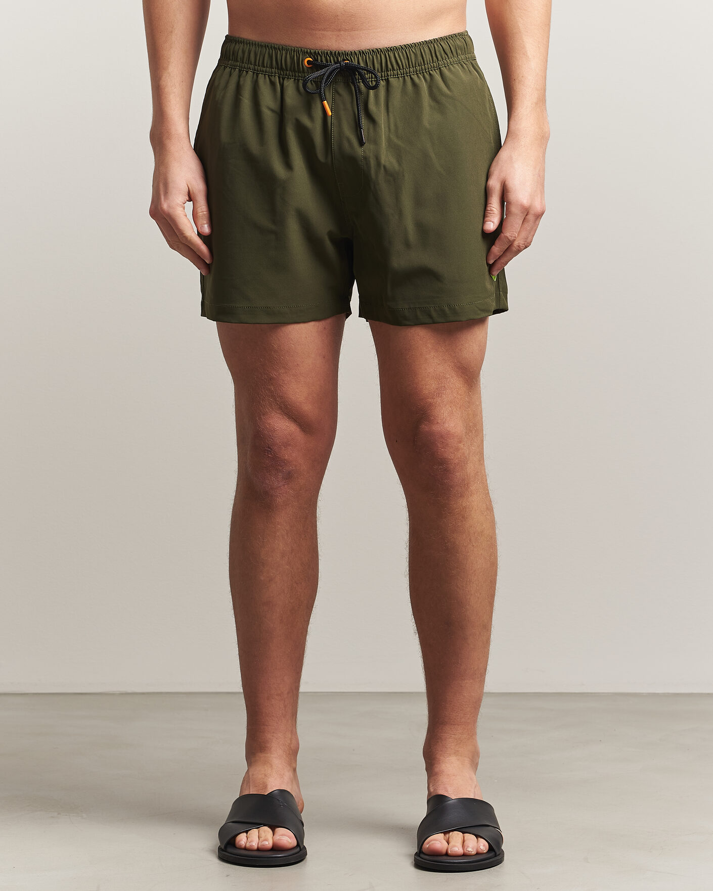 Mies | Uimahousut | Save The Duck | Plain Drawstring Swimshorts Snake Green