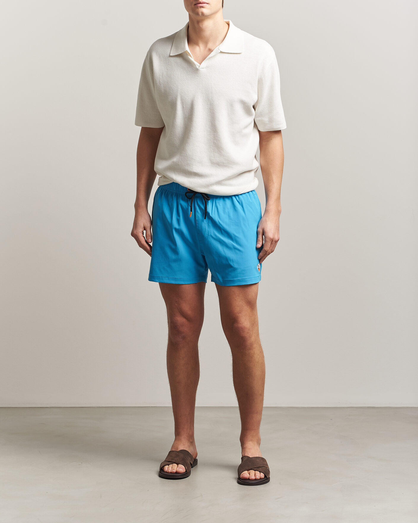 Mies | Uimahousut | Save The Duck | Plain Drawstring Swimshorts Fluo Blue