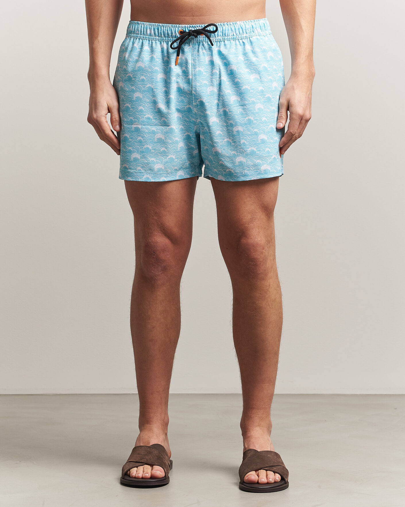Mies | Uimahousut | Save The Duck | Printed Drawstring Swimshorts Waves