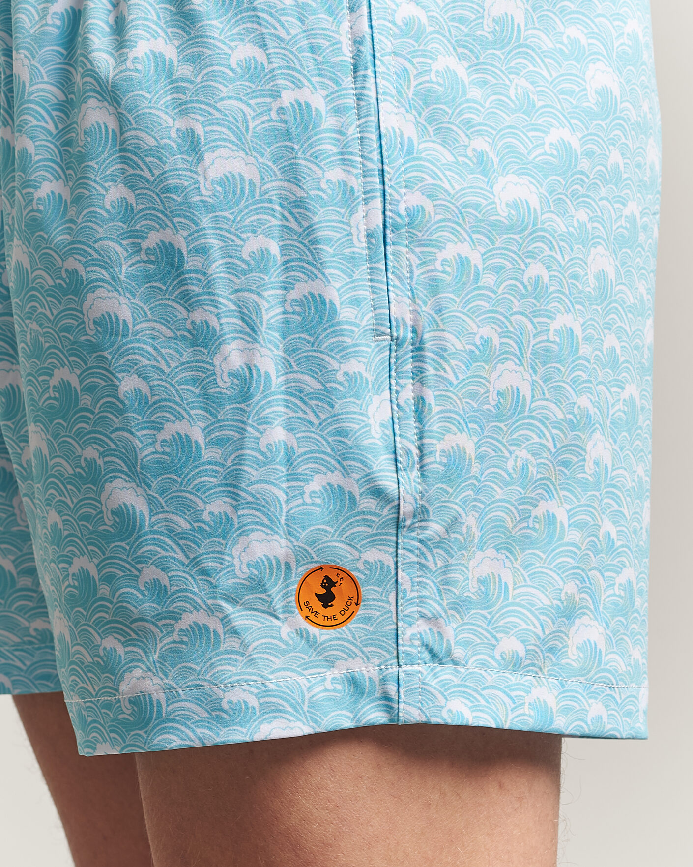 Mies | Uimahousut | Save The Duck | Printed Drawstring Swimshorts Waves