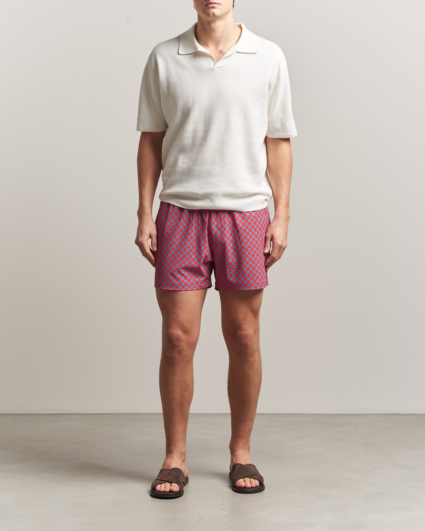 Mies | Uimahousut | Save The Duck | Printed Drawstring Swimshorts Geometrical Flowers