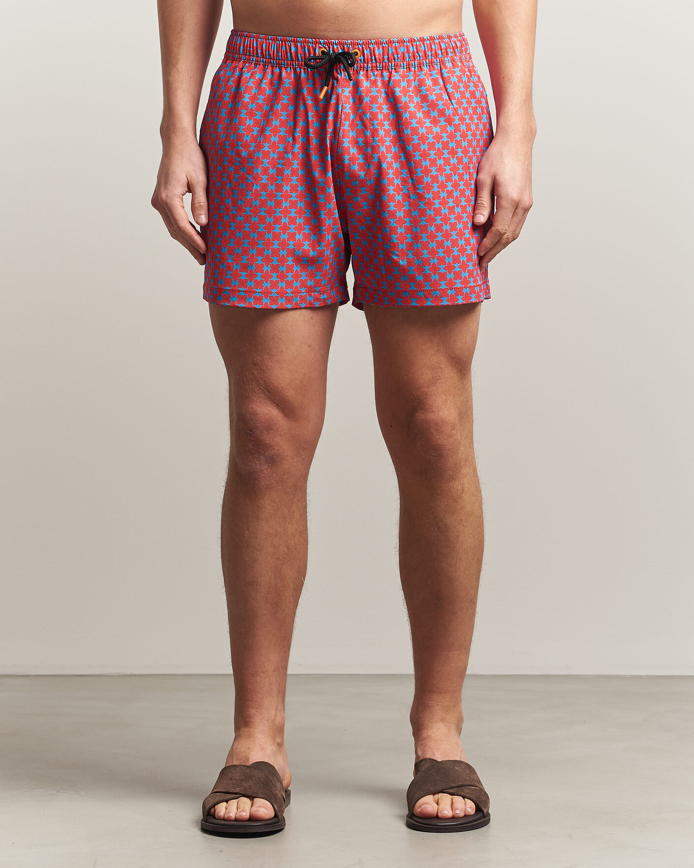 Mies | Uimahousut | Save The Duck | Printed Drawstring Swimshorts Geometrical Flowers