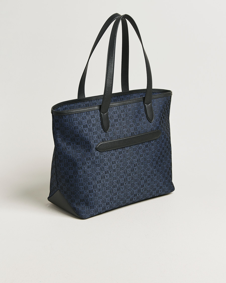 Mies | Laukut | Smythson | Canvas Stamp Tote Navy