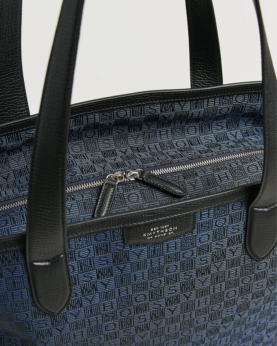 Mies | Laukut | Smythson | Canvas Stamp Tote Navy