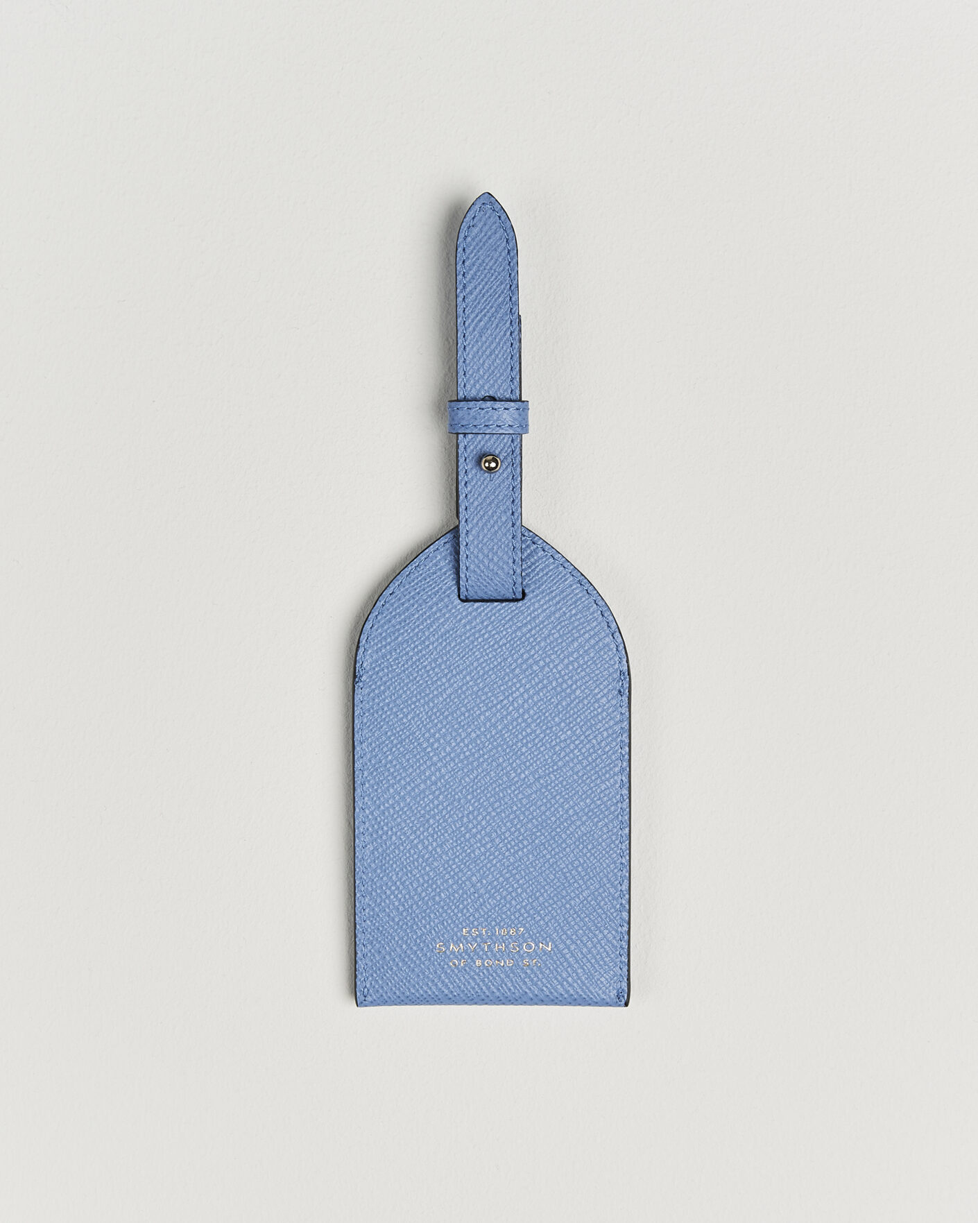 Mies | Kotiin | Smythson | Panama Luggage Tag Sticker Nile Blue