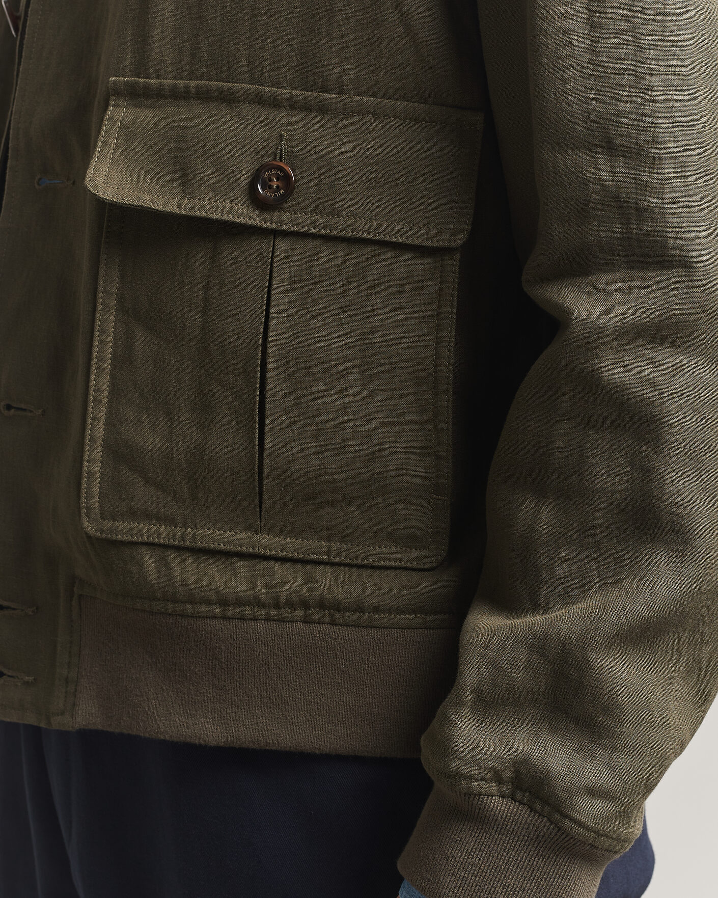 Mies | Takit | Valstar | Valstarino Linen Jacket Olive