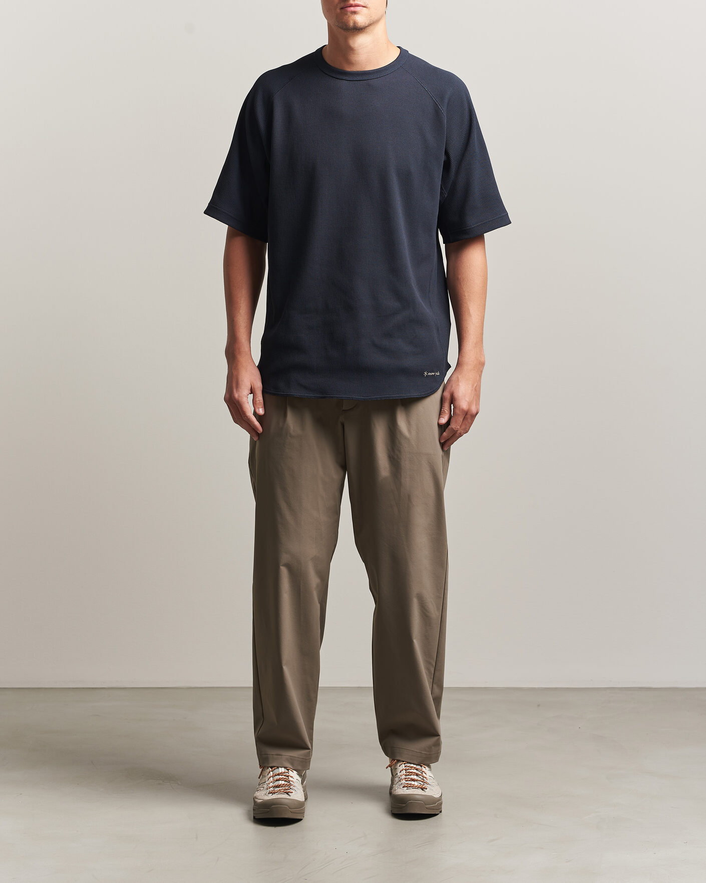 Mies | T-paidat | Snow Peak | Dry Waffle T-Shirt Dark Navy