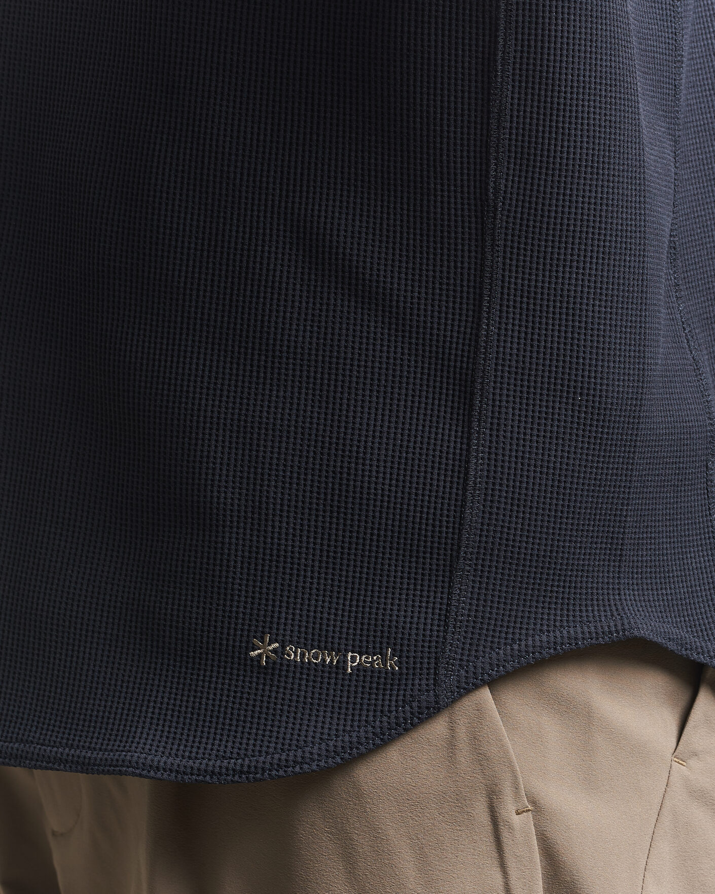 Mies | T-paidat | Snow Peak | Dry Waffle T-Shirt Dark Navy