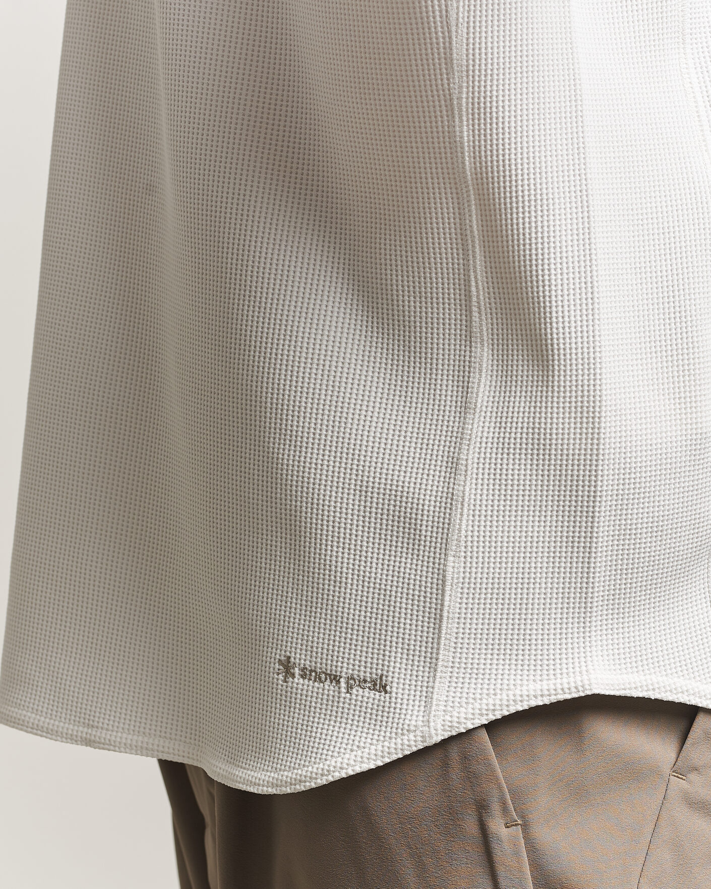 Mies | T-paidat | Snow Peak | Dry Waffle T-Shirt Off White